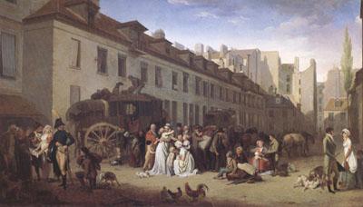 Louis Leopold  Boilly THe Arrival of a Coach (mk05)